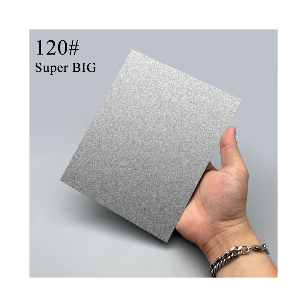 (A-120 Grit Large Sharpening Stone) 1000 Diamond Plate Hard Large Sharpening Stone Professional Knife Sharpener Whetstone Edge Blade Sharp Apex Sheet 4856906250089