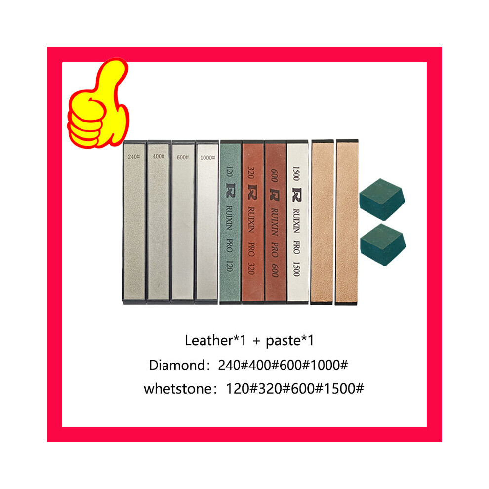 (A-4Y 4J 2Pg Choice) Fixed Angle Sharpener Sharpening Stone Professional Knife Sharpener Knife Whetstone For Kitchen Easy Carry Whetstone Stone 4856906257095