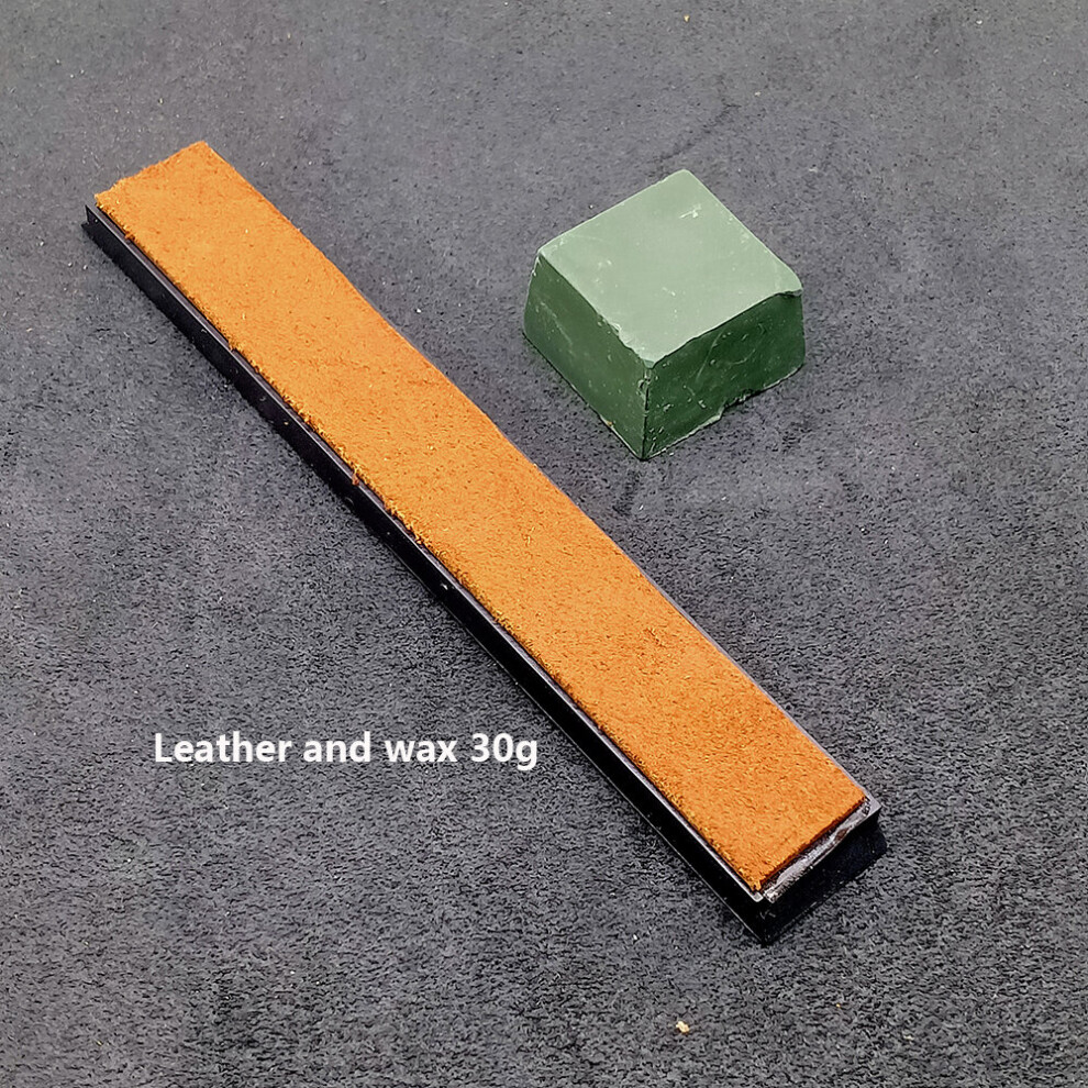 (A-1 Leather Andwax 30G) 2.0Mm Cowhide Leather Honing Strop Compound 30G Grinding Paste Knife Sharpener Sharpening Stone Fine Grinding 4856906267254