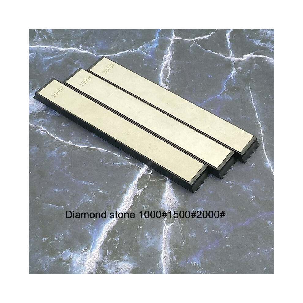 (A-Pink 24 Hours) Sharpening Stone Whetstone Knife Sharpener Hotfixed Angle Knife Sharpener Honing Stonesc Diamond 80#150#1000#3000# 18Pcs 4856906280963