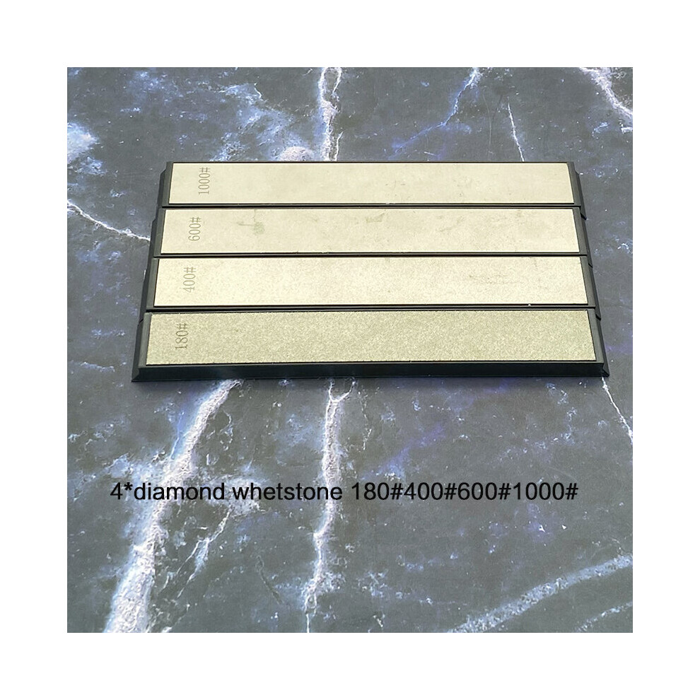 (A-4Pcs 24 Hours) Sharpening Stone Whetstone Knife Sharpener Hotfixed Angle Knife Sharpener Honing Stonesc Diamond 80#150#1000#3000# 18Pcs 4856906280826