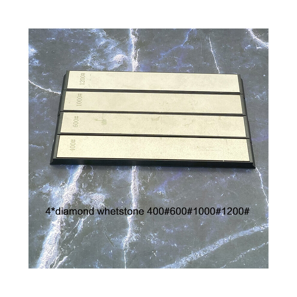 (A-Gold 24 Hours) Sharpening Stone Whetstone Knife Sharpener Hotfixed Angle Knife Sharpener Honing Stonesc Diamond 80#150#1000#3000# 18Pcs 4856906280901