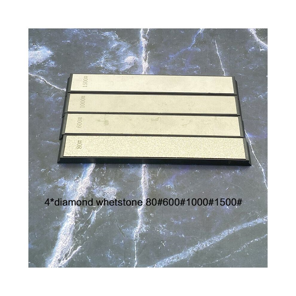 (A-Multi 24 Hours) Sharpening Stone Whetstone Knife Sharpener Hotfixed Angle Knife Sharpener Honing Stonesc Diamond 80#150#1000#3000# 18Pcs 4856906280932