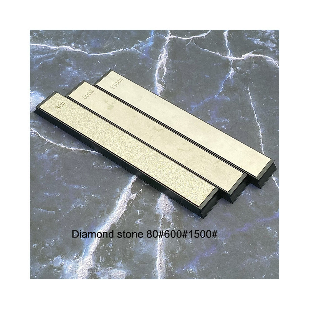 (A-3Pcs 24 Hours) Sharpening Stone Whetstone Knife Sharpener Hotfixed Angle Knife Sharpener Honing Stonesc Diamond 80#150#1000#3000# 18Pcs 4856906280819