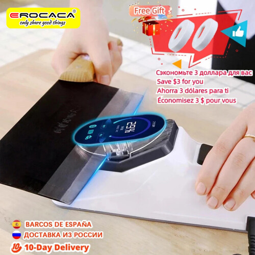 USB Electric Knife Sharpener Adjustable For Kitchen Knives Tool Knife Scissor Sharpening White medium and fine grinding blade 2