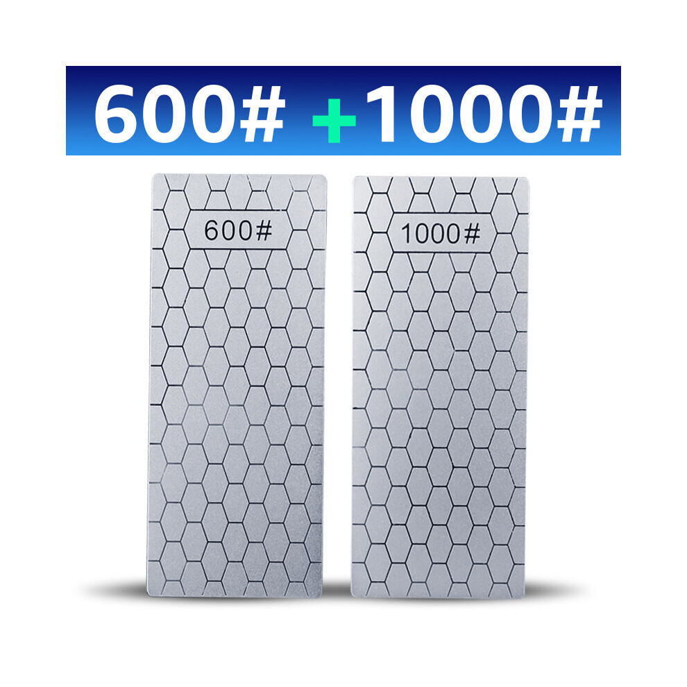 (A-600 1000 As Picture) Diamond Knives Sharpening Stone 400# 1000# 600# Grindstone Knife Sharpener Ultra-Thin Honeycomb Surface Whetstone Set 4856906226688