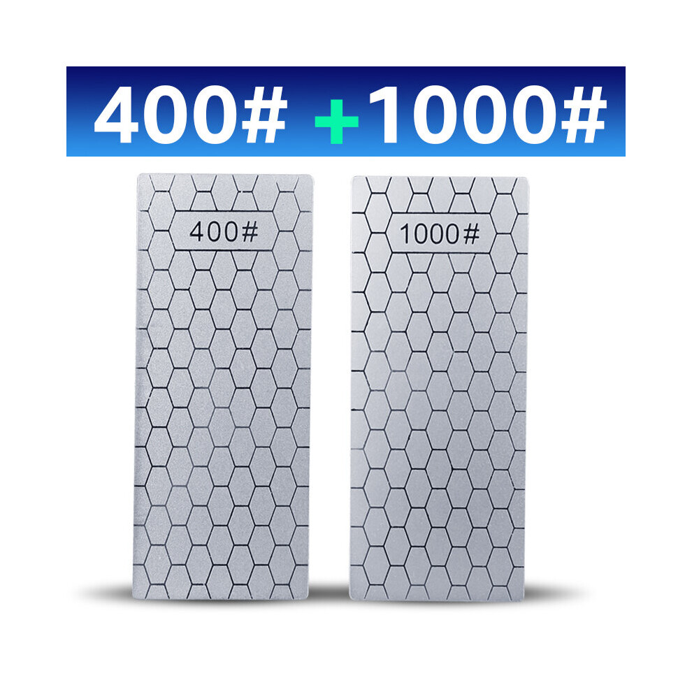 (A-400 1000 As Picture) Diamond Knives Sharpening Stone 400# 1000# 600# Grindstone Knife Sharpener Ultra-Thin Honeycomb Surface Whetstone Set 4856906226602