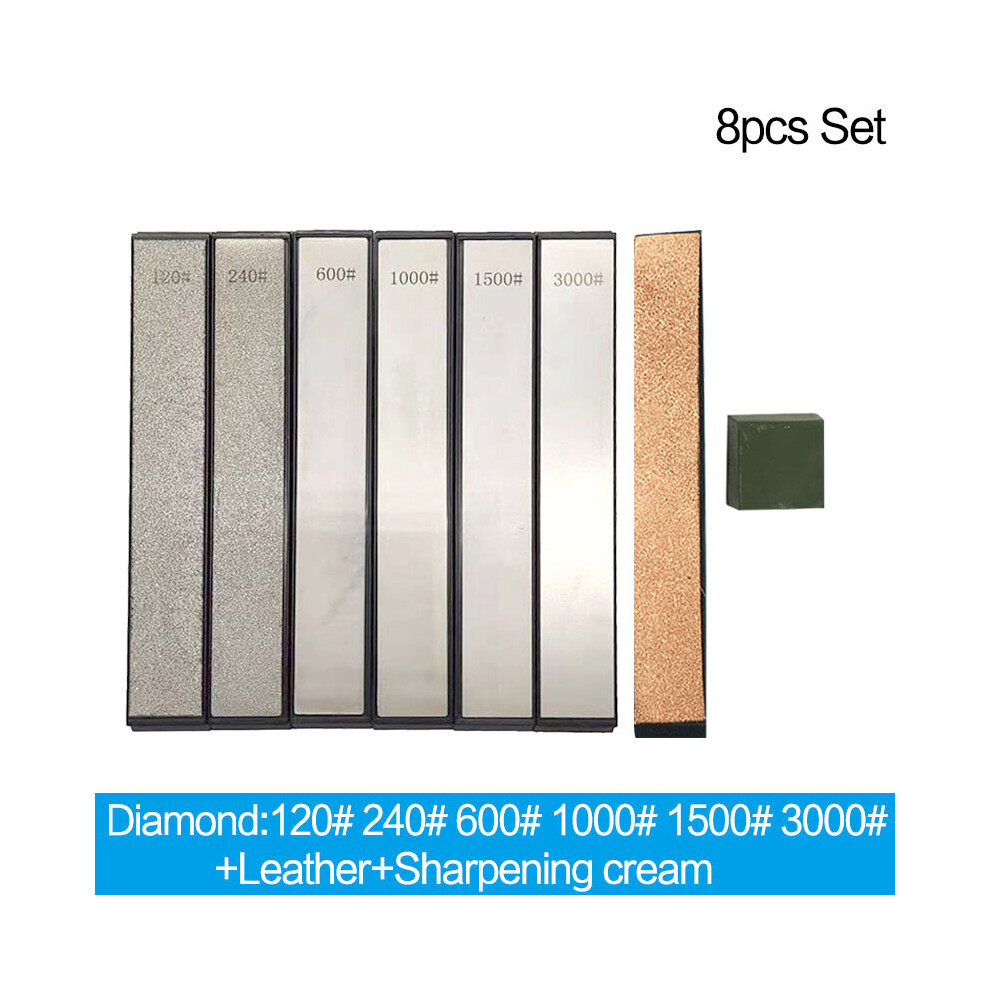 (A-8Pcs Set-B As Photo) 1Pc-14Pcs Set Diamond Stone Bar Used For Ruixin Pro Rx008 Knife Sharpener Diamond Whetstone Grinding Stone Sharpening Stone Ba 4856906217549