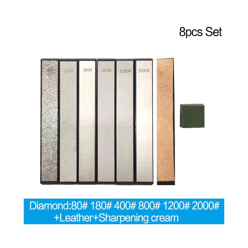 (A-8Pcs Set-A As Photo) 1Pc-14Pcs Set Diamond Stone Bar Used For Ruixin Pro Rx008 Knife Sharpener Diamond Whetstone Grinding Stone Sharpening Stone Ba 4856906217532
