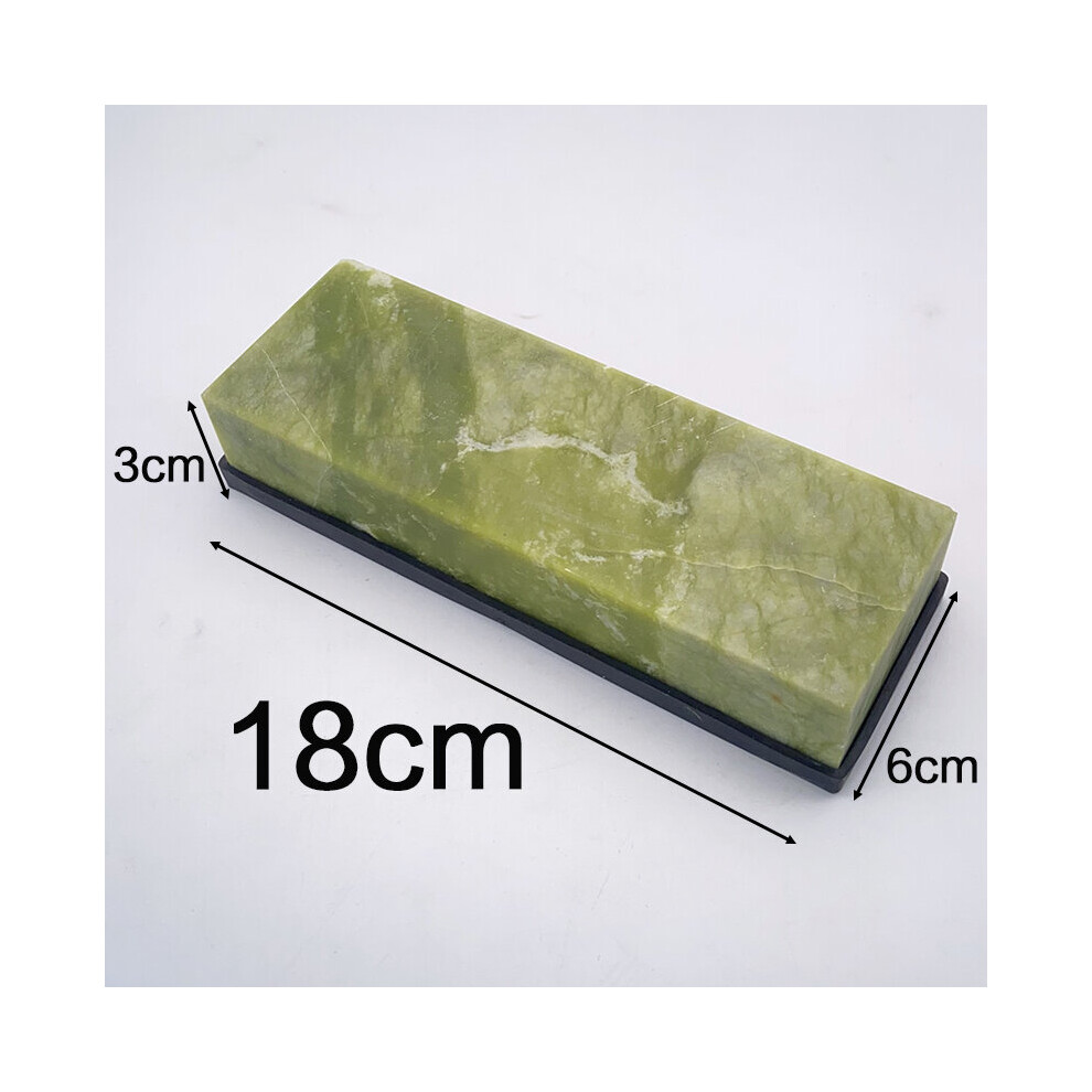 (A-H) 10000 Grit Natural Green Agate Sharpening Stone Whetstone Fine Grinding Polishing Shaved Bar Kitchen Knife Sharpener Honing Tool 4856906275761