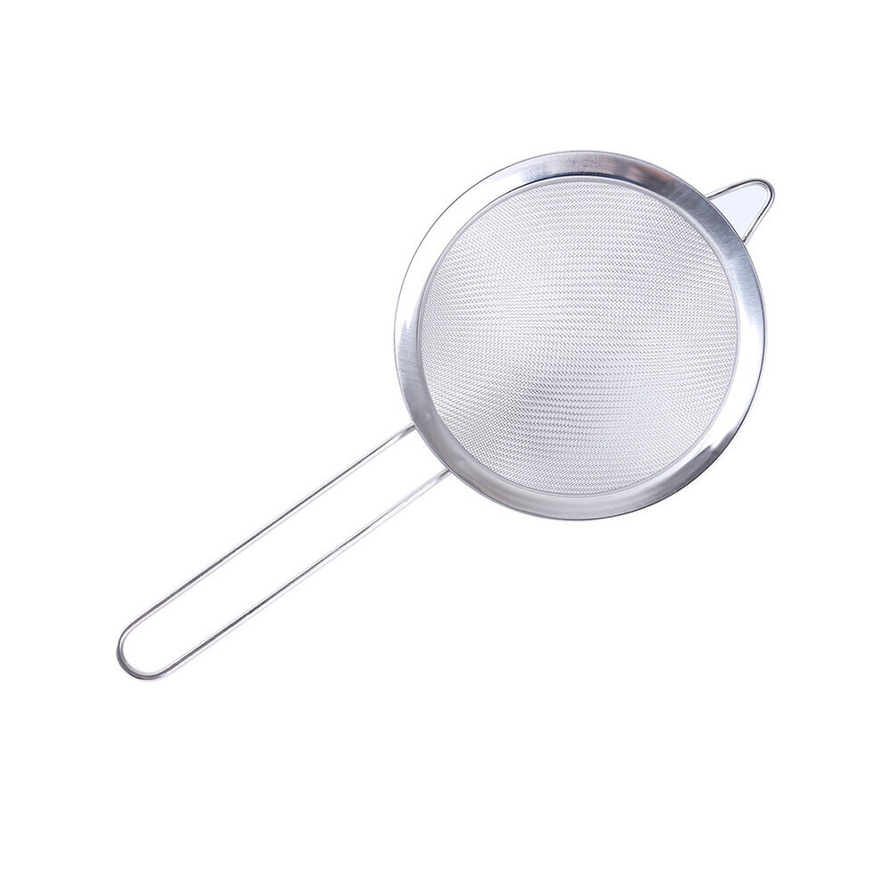 1pc Powdered Type Flour Sieve Spoon Silver Stainless Steel Hand-held Spoon Colander Kitchen Accessories High Quality-image-OPC-PBQ7ZR9-NEW