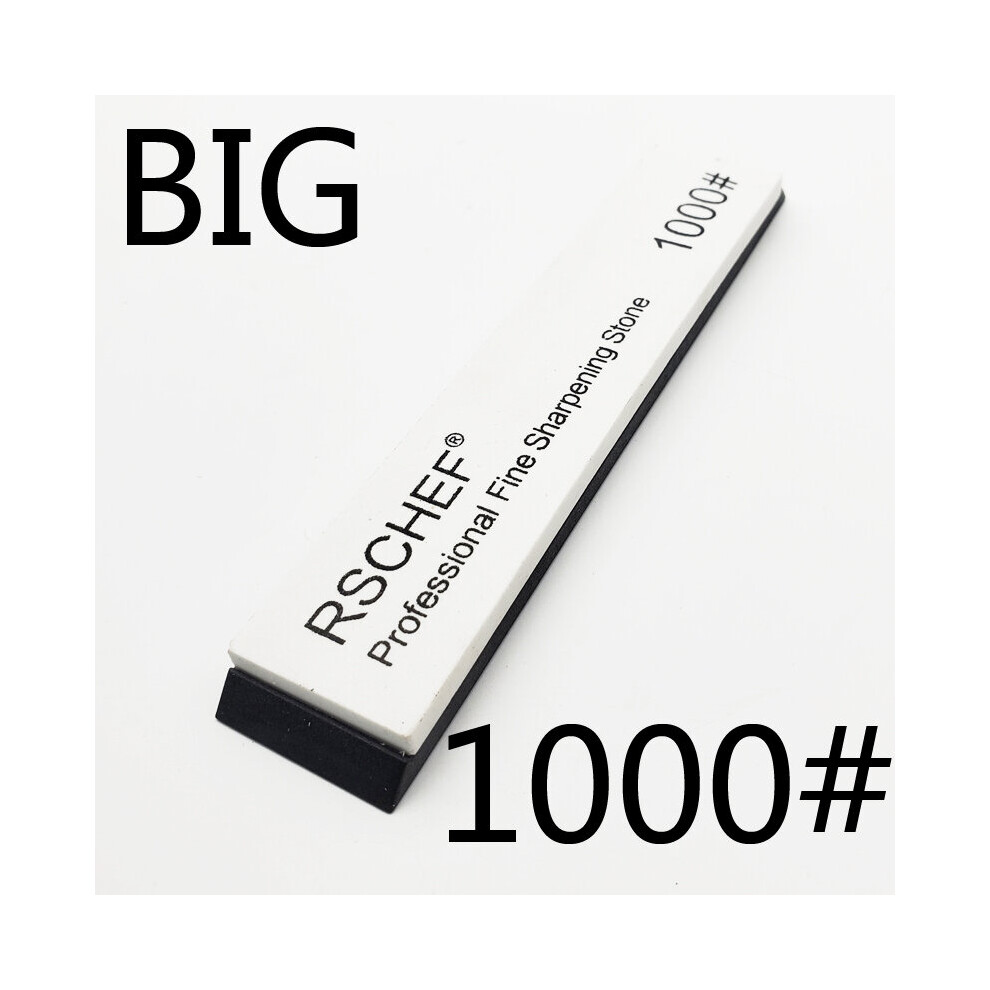 (A-Big 1000Grit) [New] Big Size Knife Sharpener Sharpening Stone Grit 120-3000# Professional Fixed Grinding Stone Whetstone Water Kitchen Tool 4856906225735