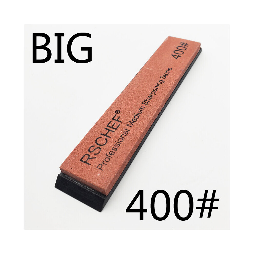 (A-Big 400Grit) [New] Big Size Knife Sharpener Sharpening Stone Grit 120-3000# Professional Fixed Grinding Stone Whetstone Water Kitchen Tool 4856906225810