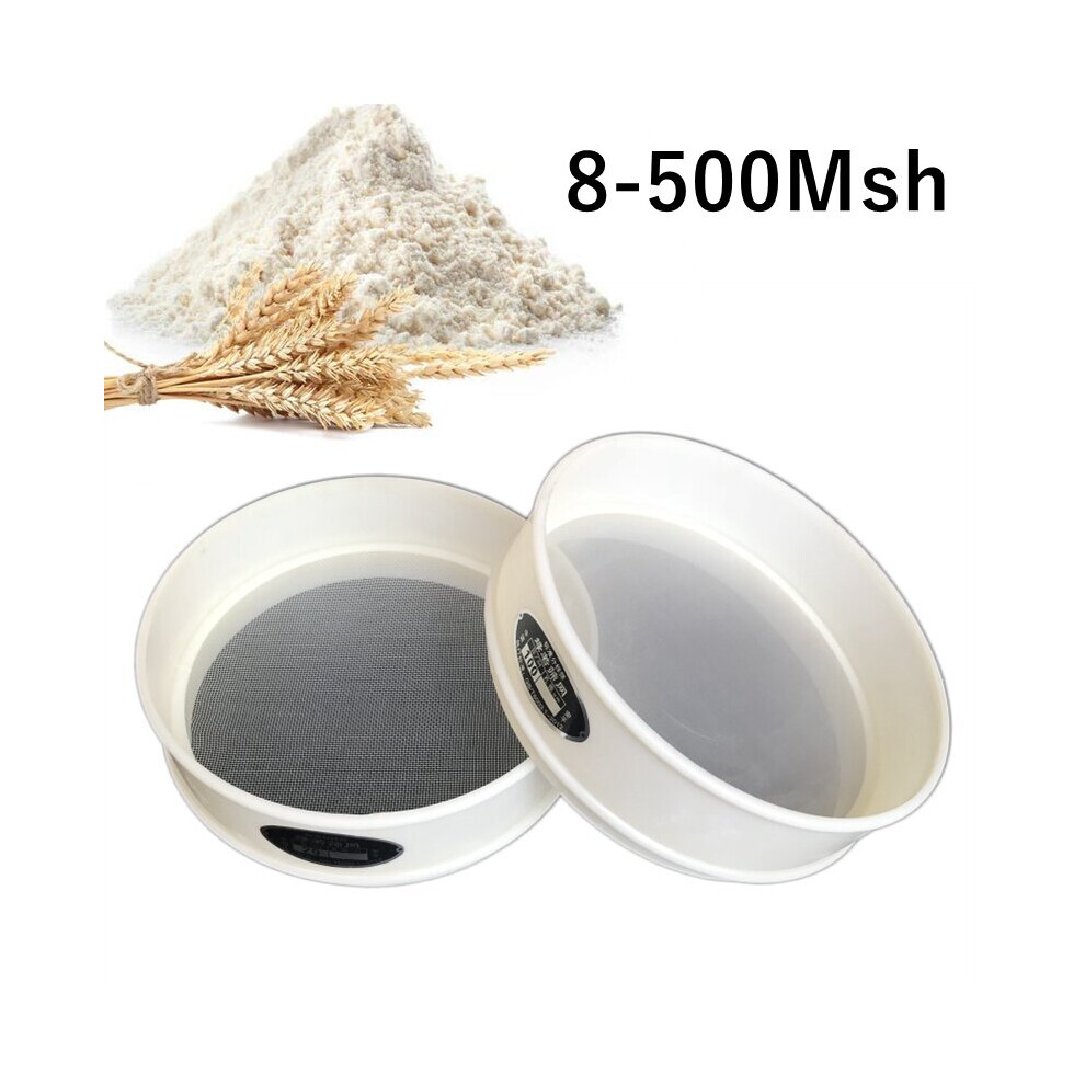 (a-80Mesh 0.2mm 20cm Diameter) 20cm Round Nylon Mesh Flour Sieve Shaker Kitchen Bean Powder Filter Sieve No-static Lab Filter Screen Sieves Flour Stra-image-OPC-PBQ82TS-NEW