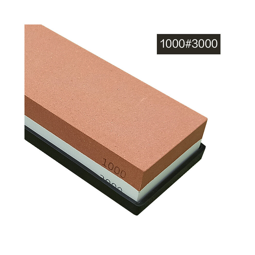 (A-W1000 3000 Sharpening Stone) Knife Sharpener Whetstone Dual Side Kitchen Sharpening Stone Grindstone Oilstone 240 400 600 800 1000 6000 Grit Honing 4856906271404
