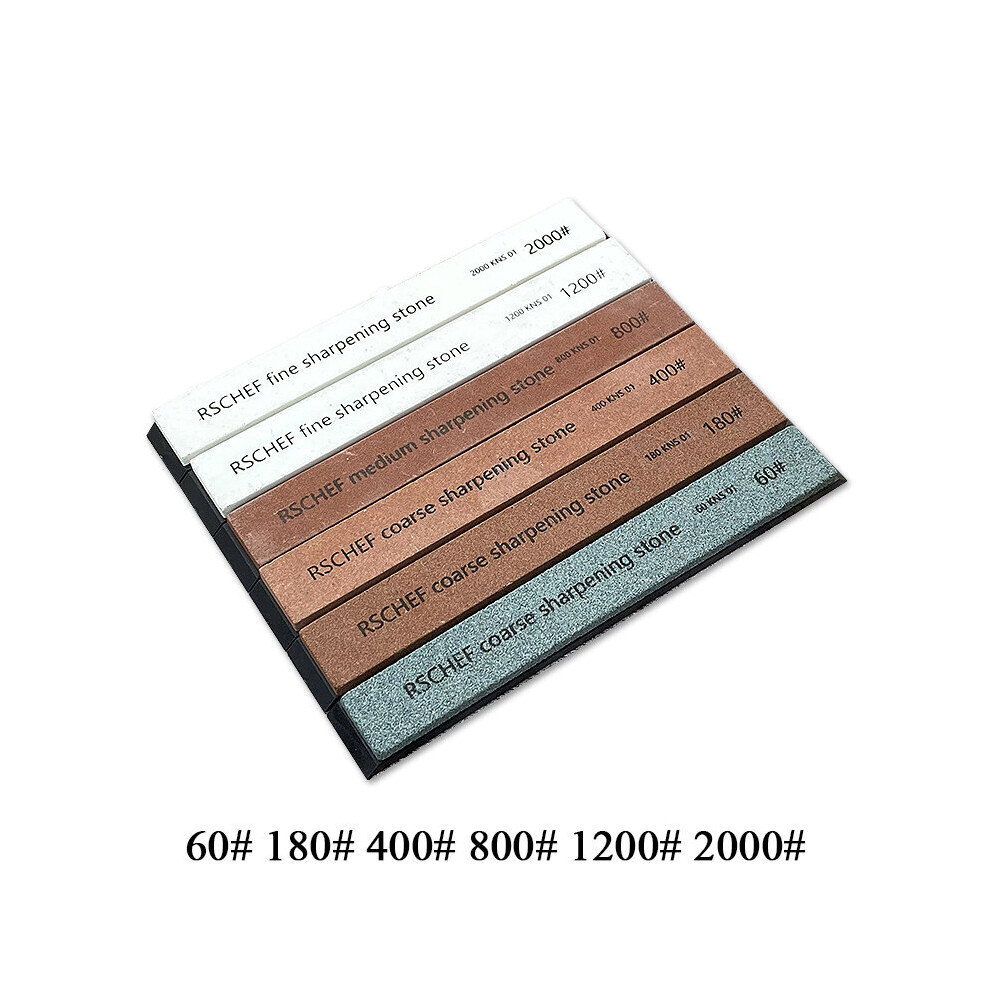 (A-6Pcs Set A As Photo) 1Pc-13Pcs White Corundum Whetstone Bar Used For Ruixin Pro Knife Sharpener Whetstone Grinding Stone Sharpening Stone System 4856906247416