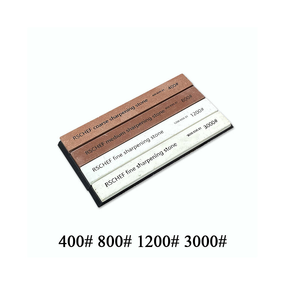 (A-4Pcs Set B As Photo) 1Pc-13Pcs White Corundum Whetstone Bar Used For Ruixin Pro Knife Sharpener Whetstone Grinding Stone Sharpening Stone System 4856906247386