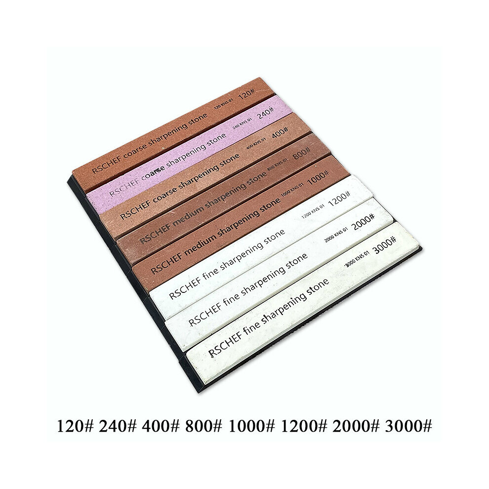 (A-8Pcs Set A As Photo) 1Pc-13Pcs White Corundum Whetstone Bar Used For Ruixin Pro Knife Sharpener Whetstone Grinding Stone Sharpening Stone System 4856906247430