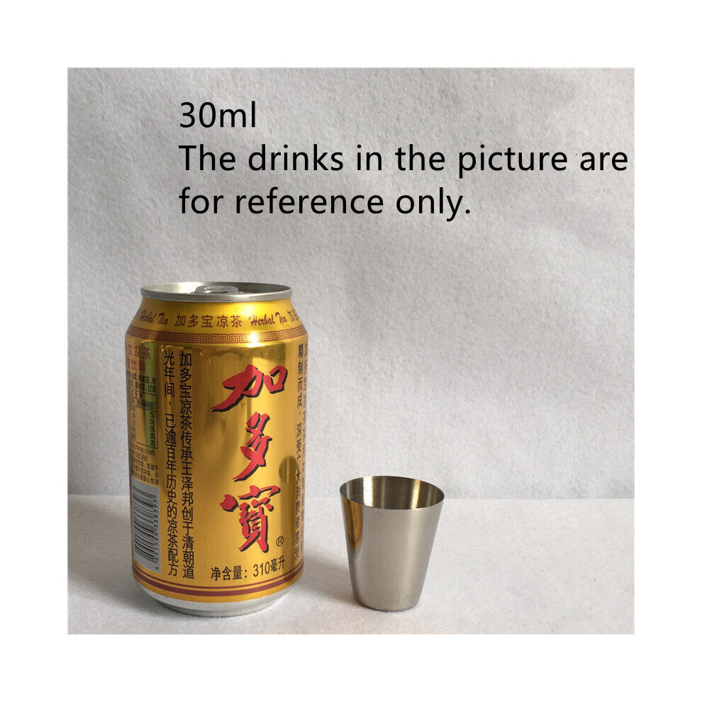 (a-30ml 1pc) 1PC Polished 30/70/180/320ML Stainless Steel Camping Cup Portable Tea Coffee Beer Cup Drinking Wine Glasses Home Kitchen Bar Mug-image-OPC-PBQ85XR-NEW