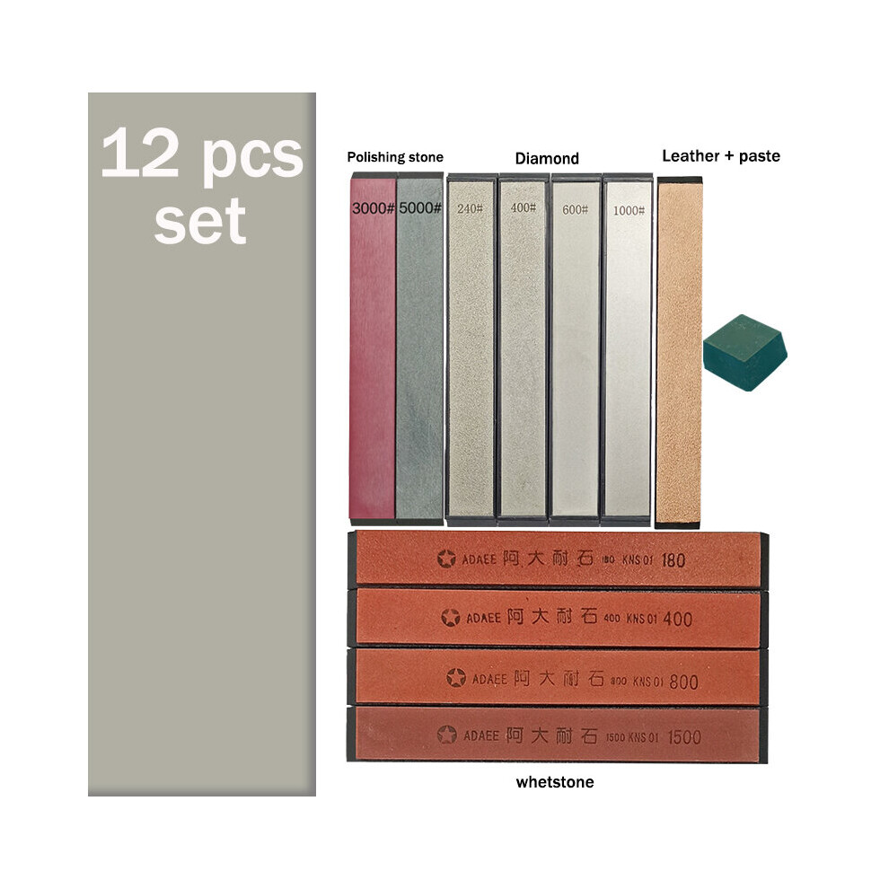 (A-4You 4J 2B Pg Choice) Whetstone Set Sharpening Stone Knife Sharpener Diamond Professional Tools Knife Sharpener Professional Grinding Water Oil Sto 4856906239695