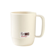 (a-D White long 330ML) Coffee Mugs Plastic Coffee cups Handgrip Microwaveable 330ml Drinking cup High temperature resistance 2 Optional shape