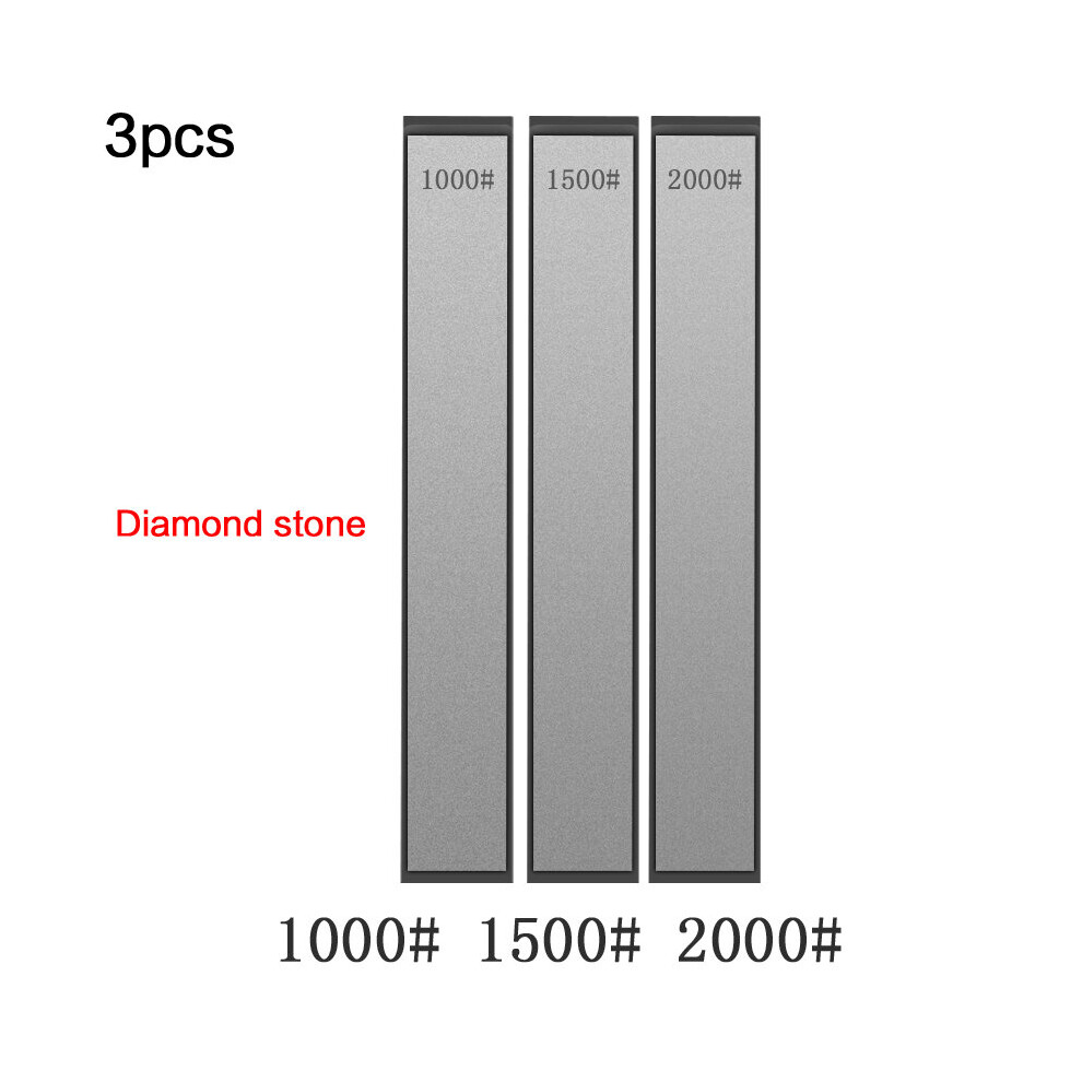 (A-3Pcs Diamind Stone) Diamond Whetstone Knife Sharpener Professional Fixed Angle Knife Sharpener Sharpening Stone Diamond Grinding System Whetstone 4856906252267