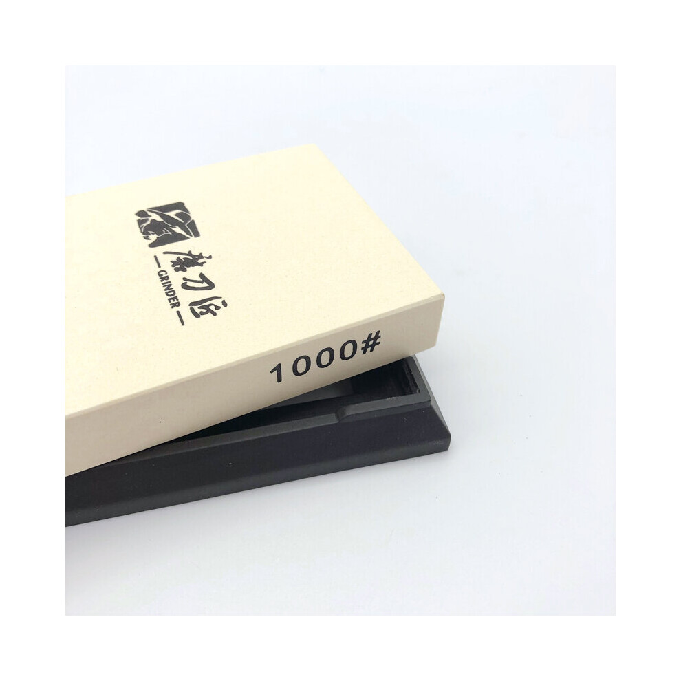 (A-1000 Grit) Taidea Whetstone Angle Guide Kitchen Knife Sharpener White Alundum Fast Sharpening Stone 240-8000Grit 4856906283926