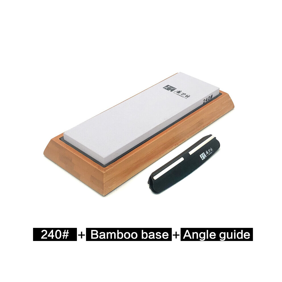 (A-240Grit Set) Taidea Whetstone Angle Guide Kitchen Knife Sharpener White Alundum Fast Sharpening Stone 240-8000Grit 4856906283988