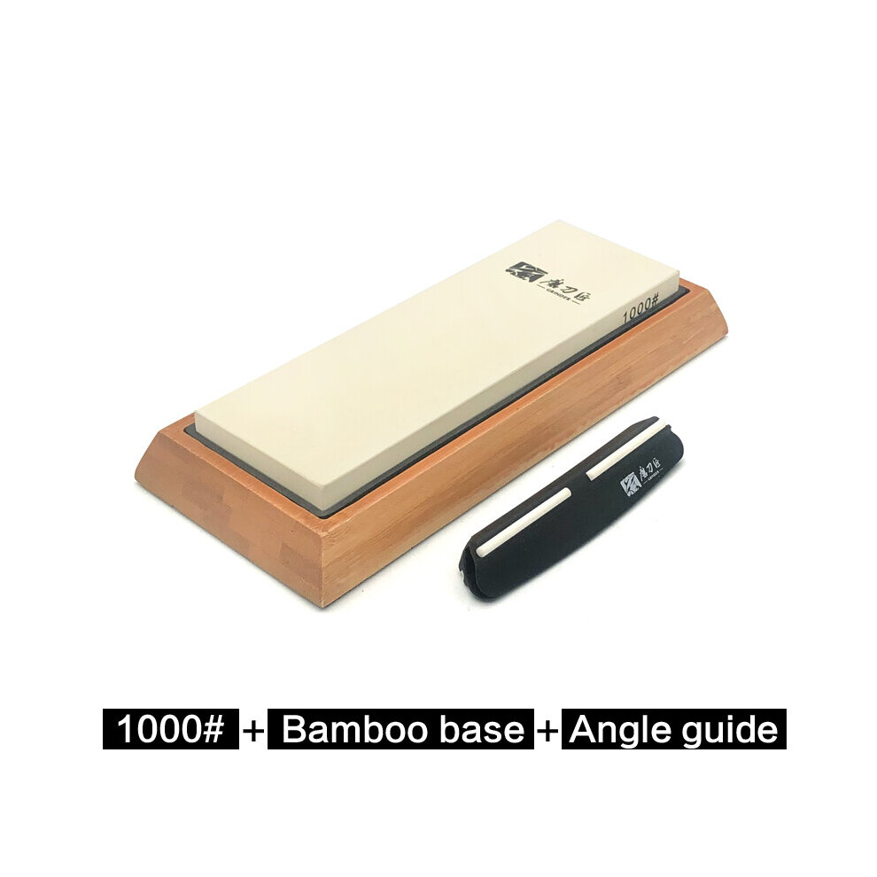 (A-1000Grit Set) Taidea Whetstone Angle Guide Kitchen Knife Sharpener White Alundum Fast Sharpening Stone 240-8000Grit 4856906283940