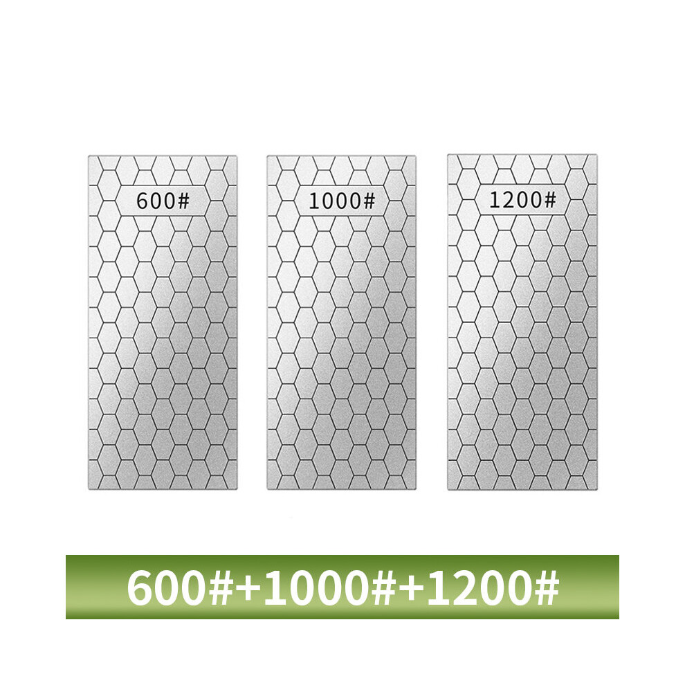 (A-600 1000 1200Grit Knife Sharpener) 400/600/1000/1200#Grit Diamond Sharpening Stone Knife Sharpener Set Angle Guide Whetstone Grinding System Grinds 4856906260187