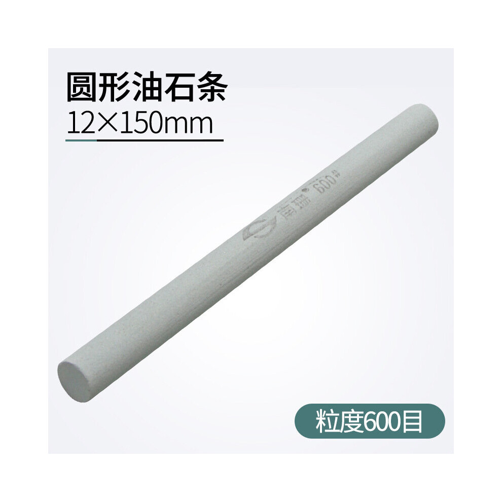 (A-600Grit Sharpening Stone) 1Pcs 150X12mm 80-1200 Grit Oil Stone Green Silicon Carbide Sand Rod Abrasive Round Jade Knife Abrasives Silica Gel Abrasi 4856906226084