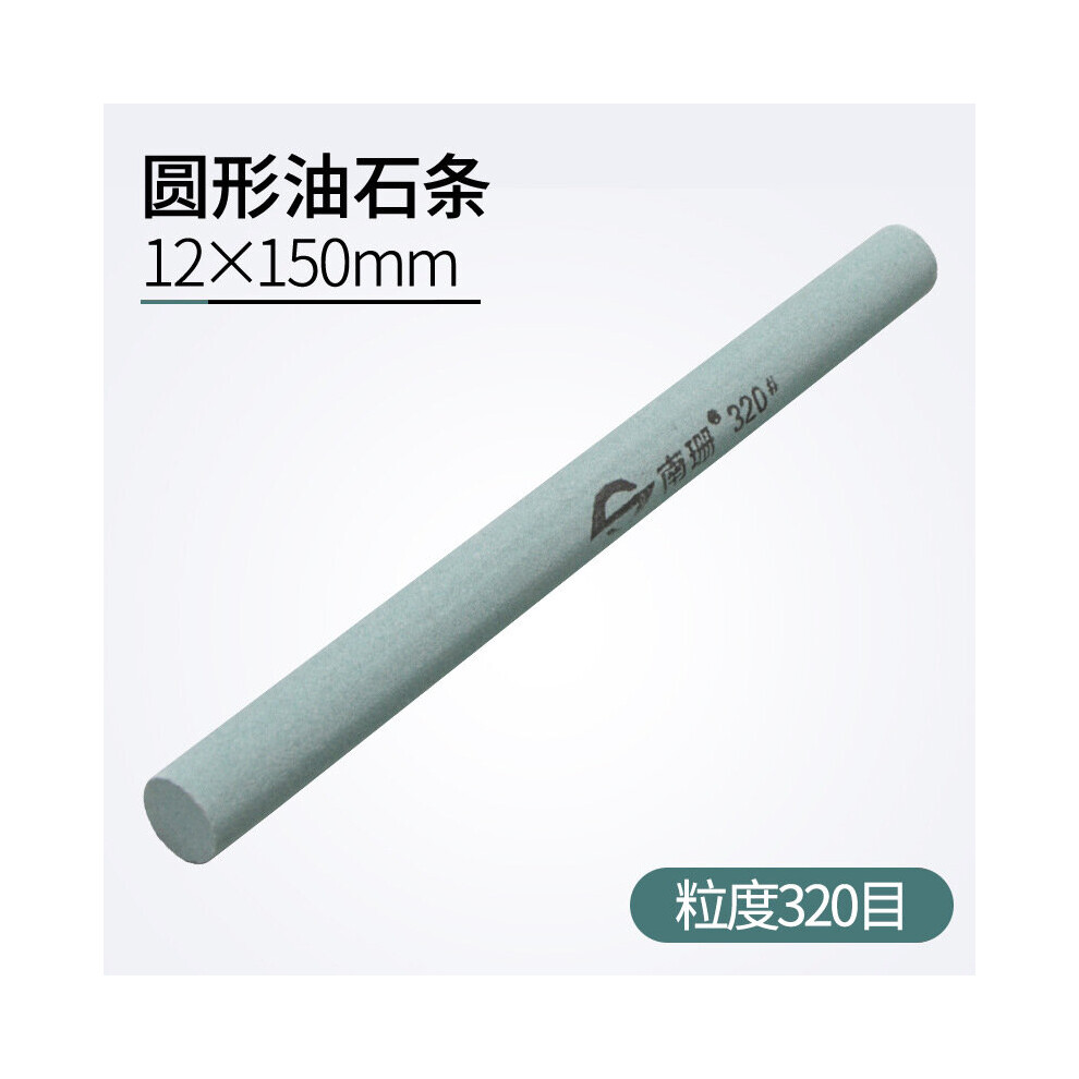 (A-320Grit Sharpening Stone) 1Pcs 150X12mm 80-1200 Grit Oil Stone Green Silicon Carbide Sand Rod Abrasive Round Jade Knife Abrasives Silica Gel Abrasi 4856906226060