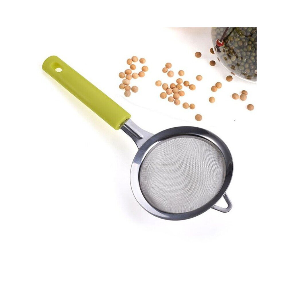 (a-1pcs) New 4Pcs Plastic Fine Mesh Filter Colander Soy Milk Sieve Flour Sieve With Handle Juice And Tea Filter Kitchen Tool-image-OPC-PBQ8B22-NEW
