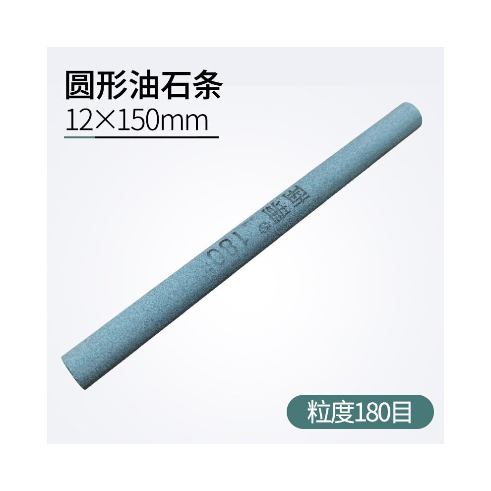 (A-180Grit Sharpening Stone) 1Pcs 150X12mm 80-1200 Grit Oil Stone Green Silicon Carbide Sand Rod Abrasive Round Jade Knife Abrasives Silica Gel Abrasi 4856906226022