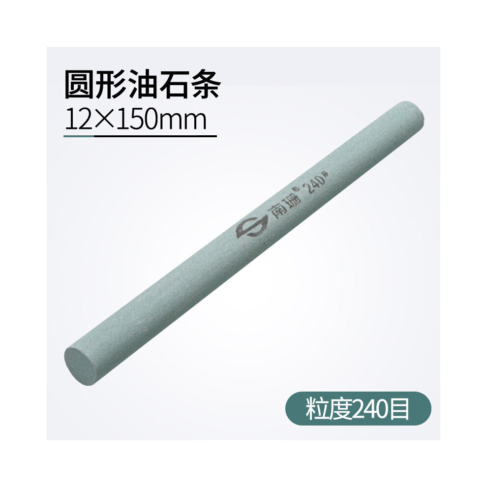(A-240Grit Sharpening Stone) 1Pcs 150X12mm 80-1200 Grit Oil Stone Green Silicon Carbide Sand Rod Abrasive Round Jade Knife Abrasives Silica Gel Abrasi 4856906226046