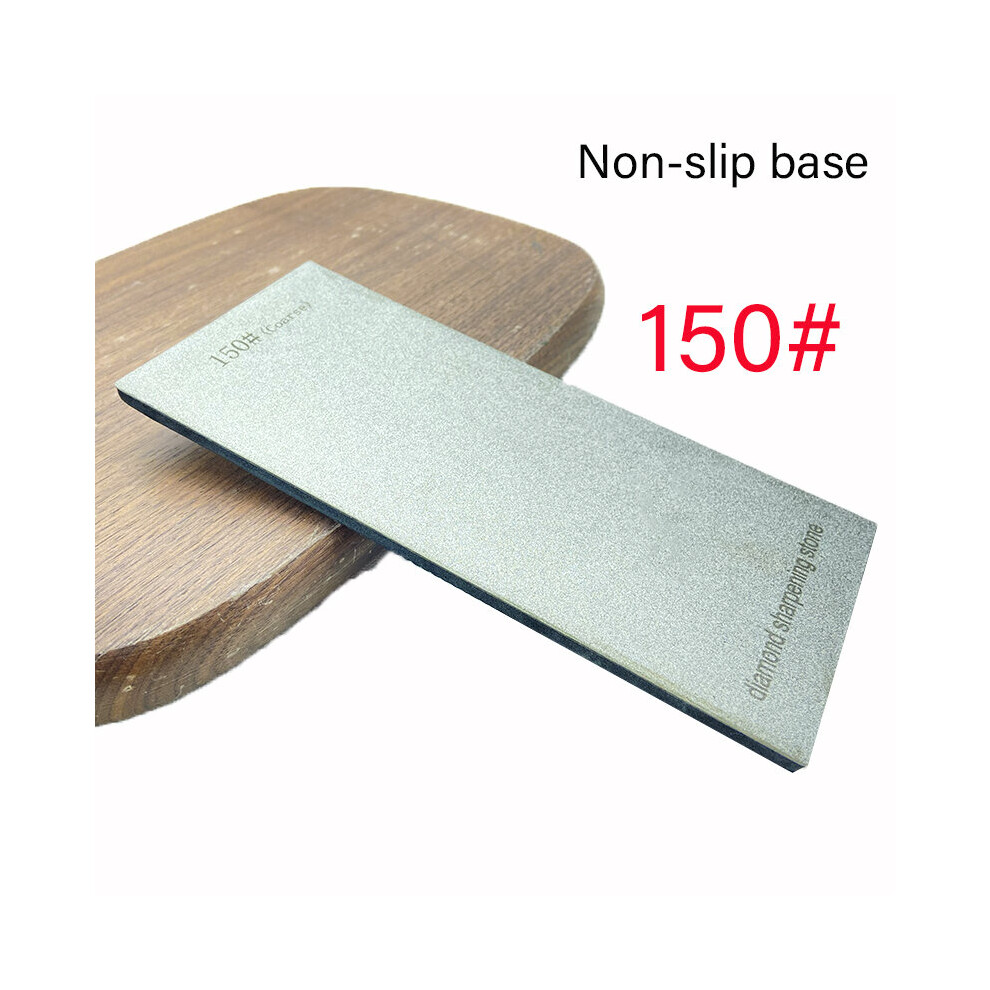 (A-Grit 150 Black Base) Diamond Knife Sharpener Grit 80-3000# Sharpening Stone Whetstone Professional Woodwork Knive Grinding Edge Tool Anti-Skid Base 4856906212469