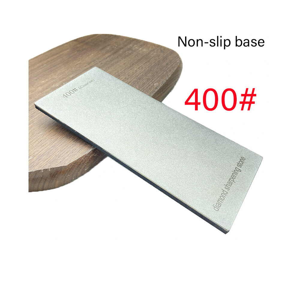 (A-Grit 400 Black Base) Diamond Knife Sharpener Grit 80-3000# Sharpening Stone Whetstone Professional Woodwork Knive Grinding Edge Tool Anti-Skid Base 4856906212568
