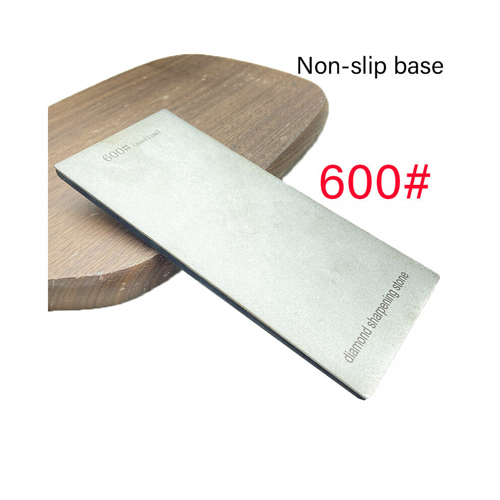 (A-Grit 600 Black Base) Diamond Knife Sharpener Grit 80-3000# Sharpening Stone Whetstone Professional Woodwork Knive Grinding Edge Tool Anti-Skid Base 4856906212582