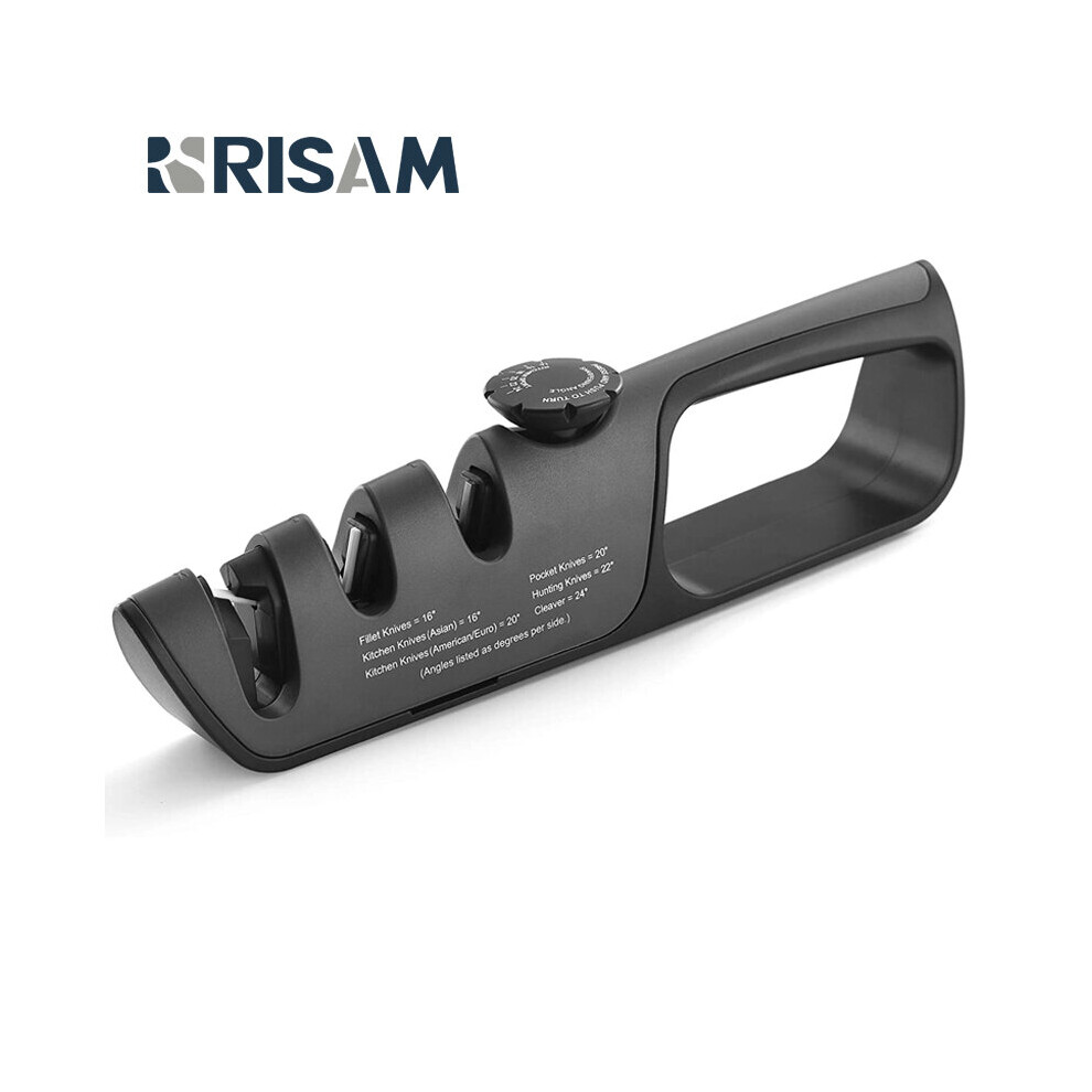 (A-1Pcs Sharpeners) Risam Adjustable Angle Button Sharpener Tool Knife Sharpener 3 Stage Scissors Sharpening Stone Professional Grinder Knives 4856906278663