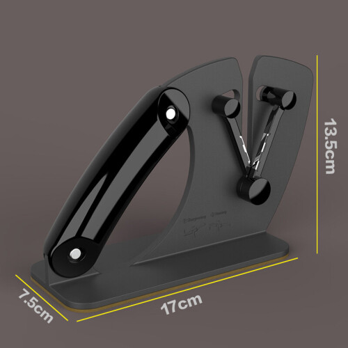 (a-Green sharpener as photo) RISAMSHA 2021 New Kitchen Knife Sharpener Professional Knives sharpener Edge Auto-adjust Blade Easy To Use Quick Sharpening tool 2