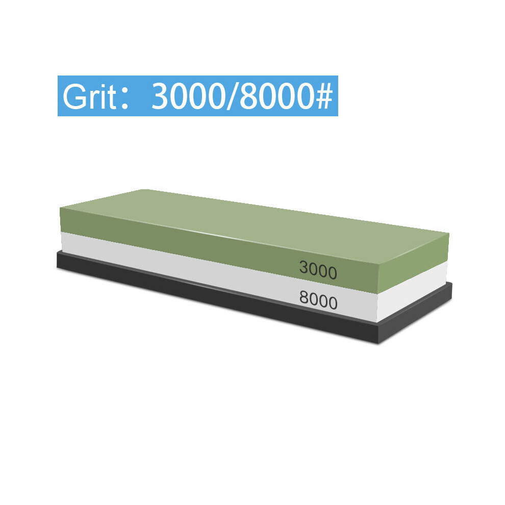 (A-3000-8000 Ships Within 24 Hour) 3000/10000 Grit Sharpening Stone Wet Water Whetstone Professional Knife Sharpener Fixed Angle System Polishing Grin 4856906216139