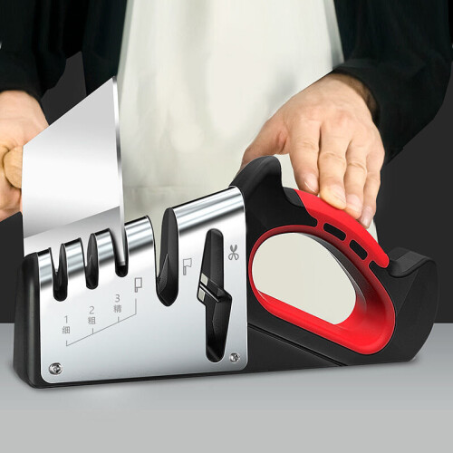 (a-Sky blue choice) Knife Sharpener Scissors Sharpener Diamond Ceramic Sharpener Sharpening Stone Coarsegeinding Daily Sharpening Kitchen Gadgets 1