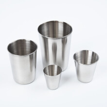 (a- 180ml) 320-30ml Stainless Steel Shot Glasses Cups Wine Beer Whiskey Mugs Outdoor Home White Spirit Cup Tea Milk Mug For Bar Coffee Shop
