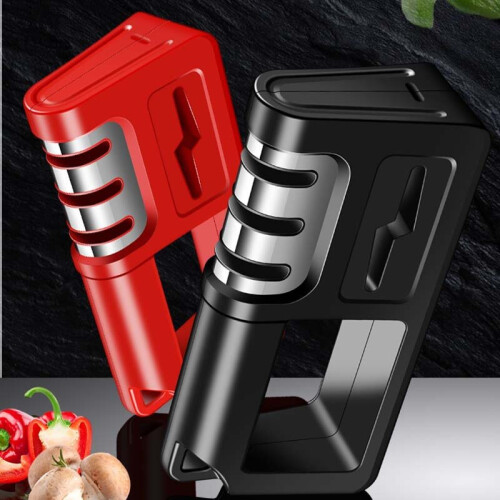 (a-Sky blue choice) Knife Sharpener Scissors Sharpener Diamond Ceramic Sharpener Sharpening Stone Coarsegeinding Daily Sharpening Kitchen Gadgets 2