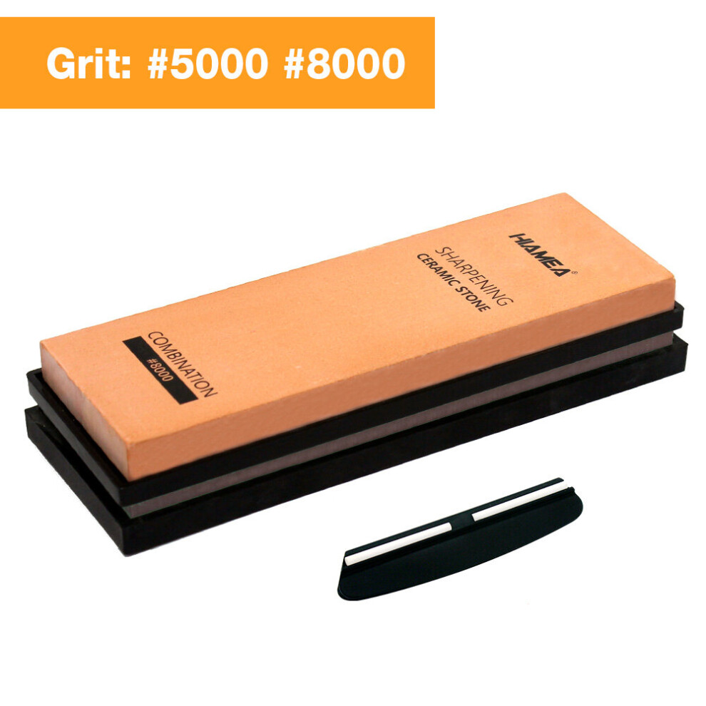 (A-5000 8000) Hiamea New Ceramic Whetstone Knife Sharpener Whetstone Sharpening Stones Grinding Stone System Water Stone Honing Whetstone 4856906263973