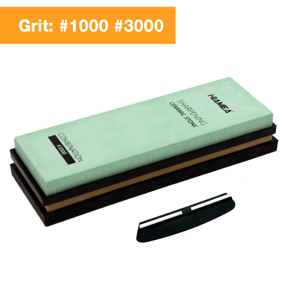 (A-1000 3000) Hiamea New Ceramic Whetstone Knife Sharpener Whetstone Sharpening Stones Grinding Stone System Water Stone Honing Whetstone 4856906263843