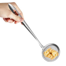 (a-small) Mesh Filter Spoon Stainless Steel Multifunctional Fried Fine Mesh Filter High Quality Flour Sieve Vegetables Home Kitchen Tools