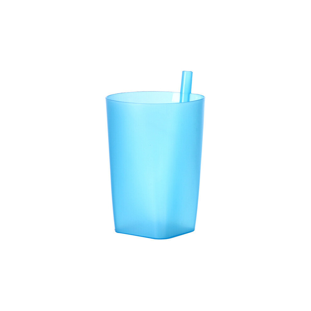 (A-) Children Infant Babies Sip Cup With Built In Straw Mug Drink Solid Fe Aa Ew Summer Cartoon Strawberry Straw Cup Plastic Blue Dechoicelife