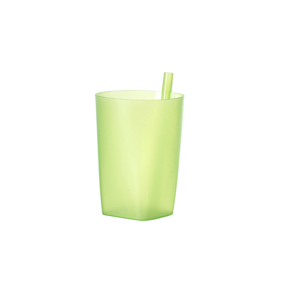 (A-) Children Infant Babies Sip Cup With Built In Straw Mug Drink Solid Fe Aa Ew Summer Cartoon Strawberry Straw Cup Plastic Green Dechoicelife