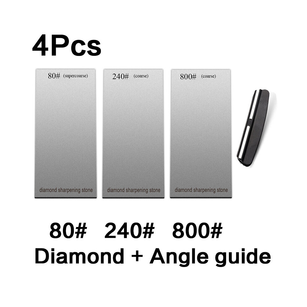 (A-4Pcs A Sharpening Stone) 180/600/1500/2500 Set Diamond Sharpening Stone Base Kitchen Whetstone Blade Sharp Bar Apex Edge Musat Knife Sharper Flakes 4856906259402